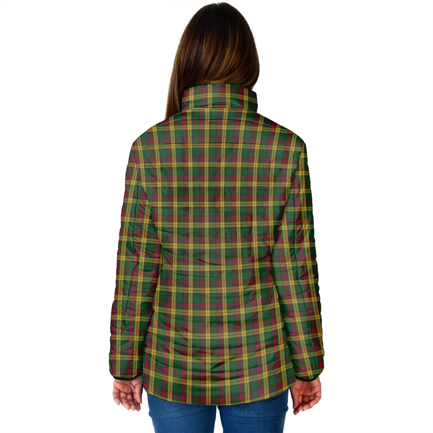 MacMillan (McMillan) Tartan Padded Jacket with Family Crest - Tartan Vibes Clothing