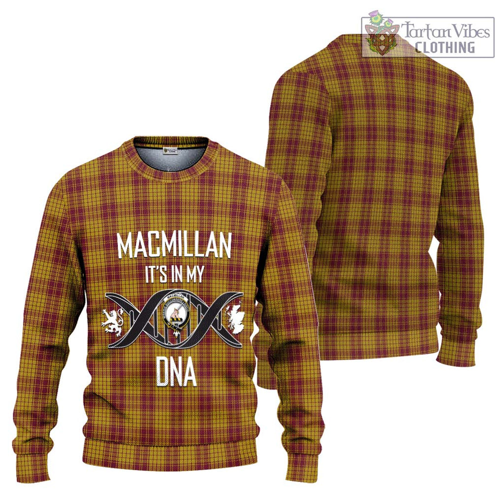 MacMillan Dress Tartan Knitted Sweater with Family Crest DNA In Me Style Unisex - Tartanvibesclothing Shop