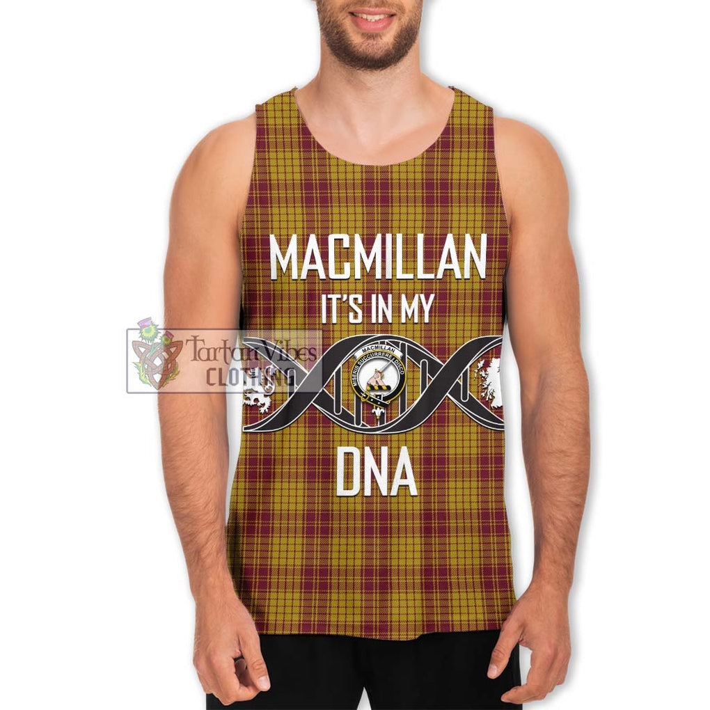 MacMillan Dress Tartan Men's Tank Top with Family Crest DNA In Me Style Men - Tartanvibesclothing Shop