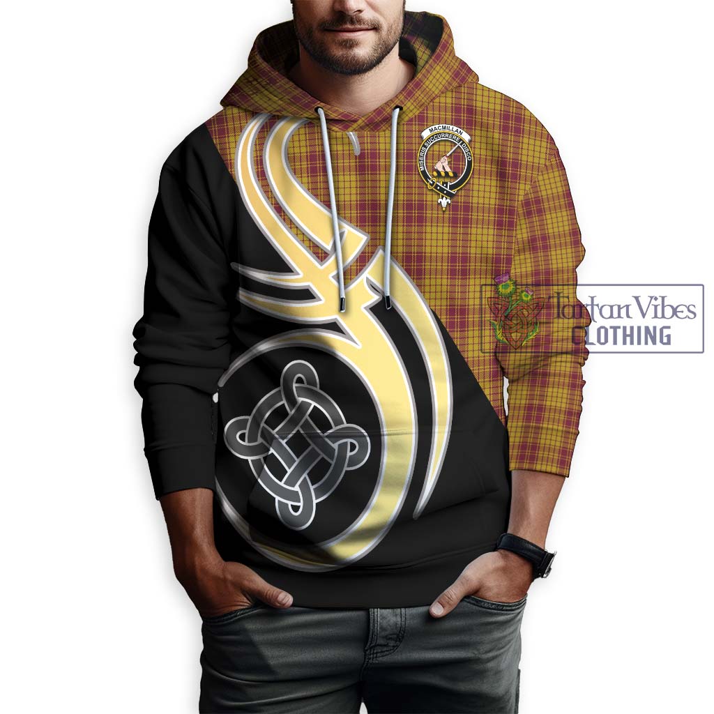 MacMillan Dress Tartan Hoodie with Family Crest and Celtic Symbol Style Zip Hoodie - Tartan Vibes Clothing