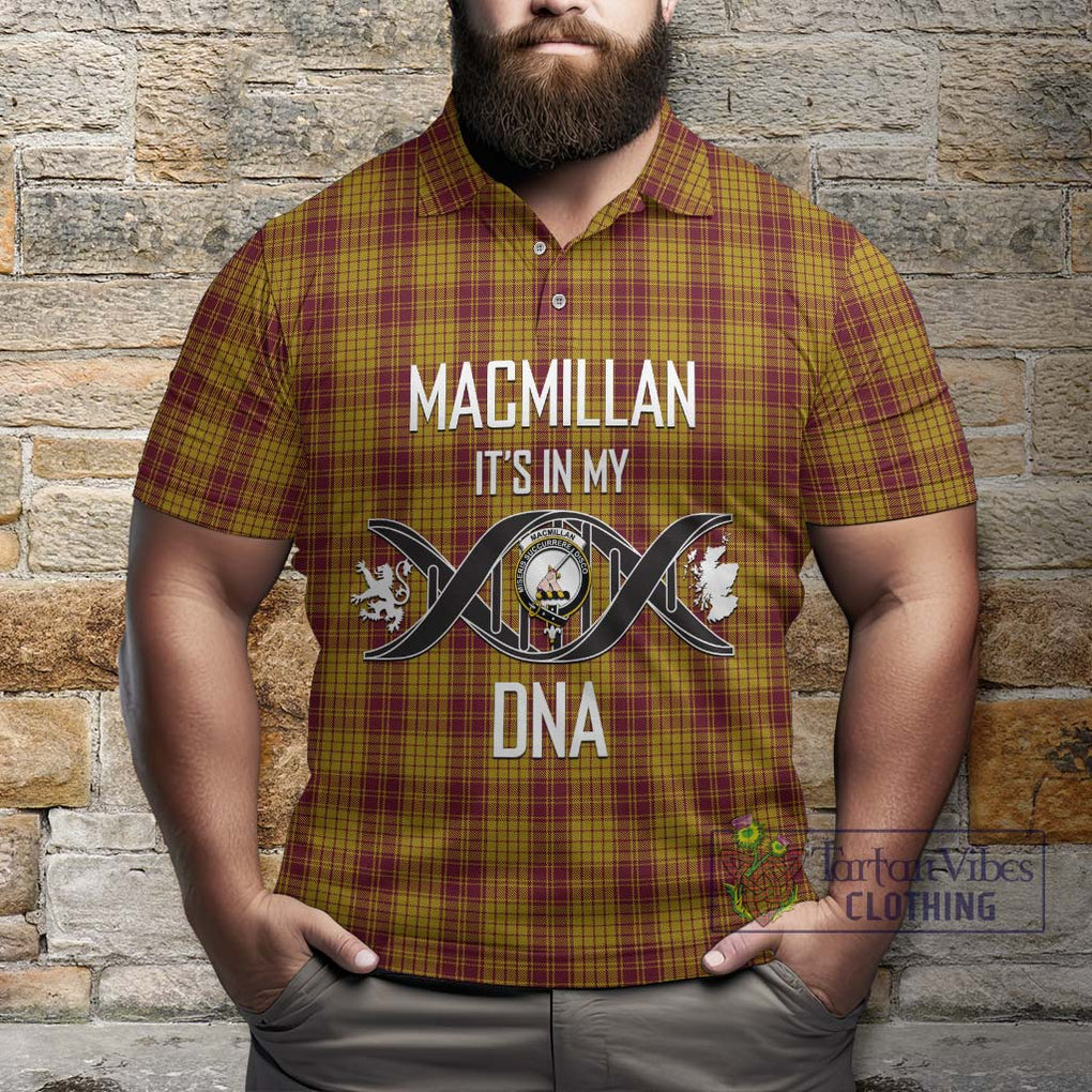 MacMillan Dress Tartan Polo Shirt with Family Crest DNA In Me Style Kid - Tartanvibesclothing Shop