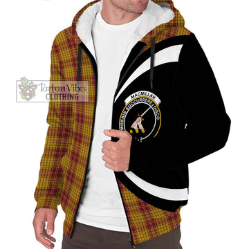 MacMillan Dress Tartan Sherpa Hoodie with Family Crest Circle Style