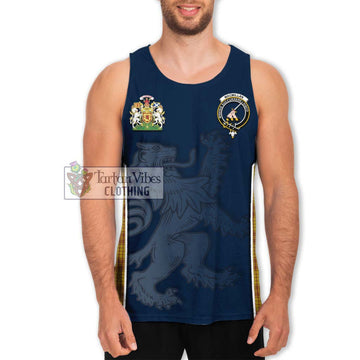 MacMillan Dress Tartan Men's Tank Top with Family Crest and Lion Rampant Vibes Sport Style