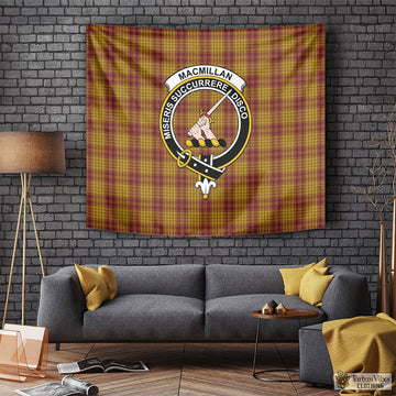 MacMillan Dress Tartan Tapestry Wall Hanging and Home Decor for Room with Family Crest