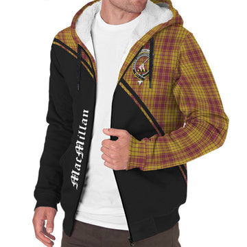 MacMillan Dress Tartan Sherpa Hoodie with Family Crest Curve Style