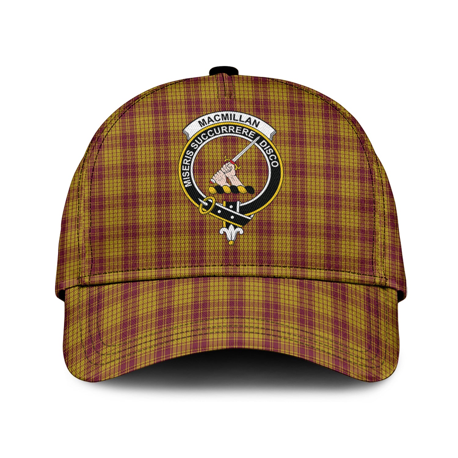 MacMillan Dress Tartan Classic Cap with Family Crest Classic Cap Universal Fit - Tartan Vibes Clothing