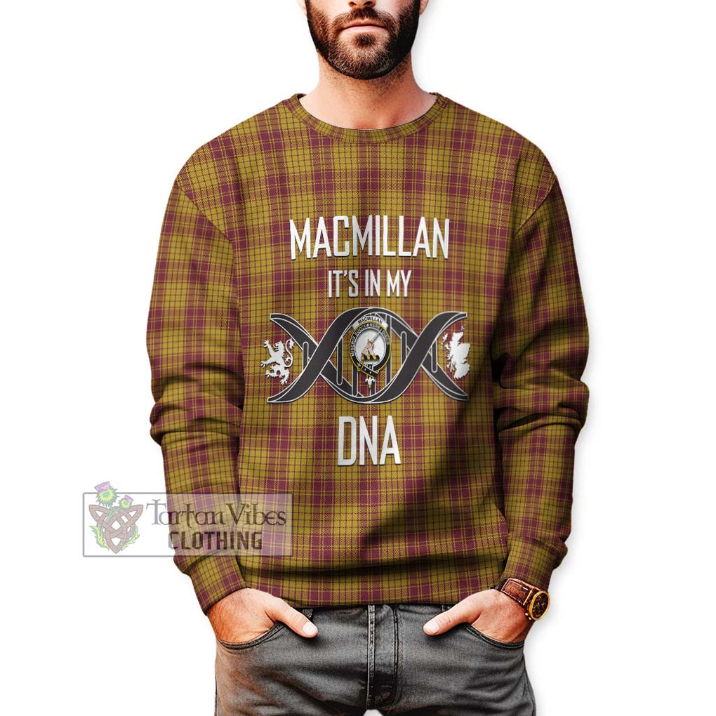 MacMillan Dress Tartan Sweatshirt with Family Crest DNA In Me Style Unisex - Tartanvibesclothing Shop