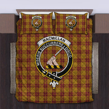 MacMillan Dress Tartan Quilt Bed Set with Family Crest