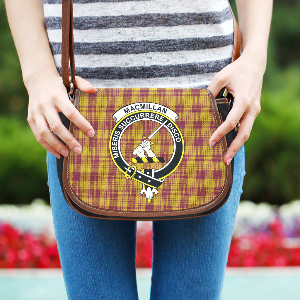 MacMillan Dress Tartan Saddle Bag with Family Crest One Size - Tartan Vibes Clothing