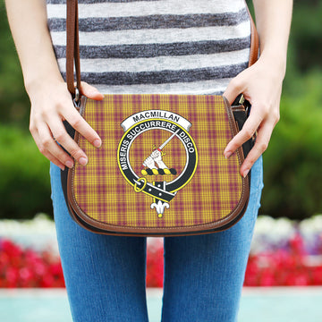 MacMillan Dress Tartan Saddle Bag with Family Crest