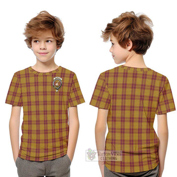 MacMillan Dress Tartan Kid T-Shirt with Family Crest