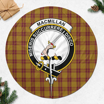 MacMillan Dress Tartan Christmas Tree Skirt with Family Crest