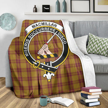 MacMillan Dress Tartan Blanket with Family Crest