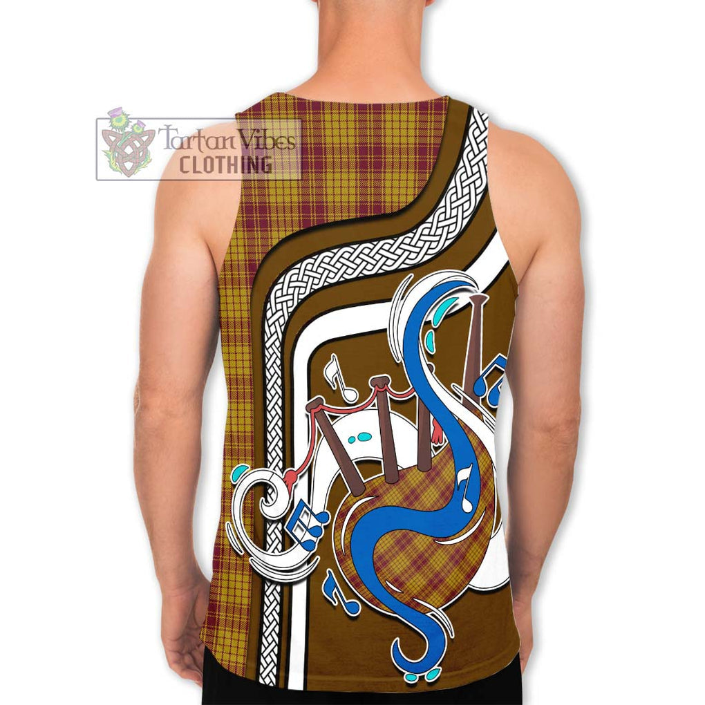 MacMillan Dress Tartan Men's Tank Top with Epic Bagpipe Style - Tartanvibesclothing Shop