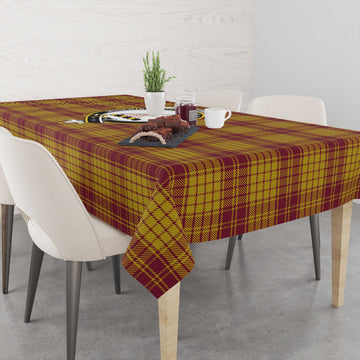 MacMillan Dress Tartan Tablecloth with Family Crest