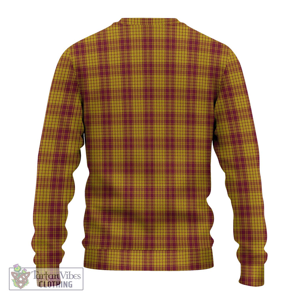 MacMillan Dress Tartan Knitted Sweater with Family Crest DNA In Me Style - Tartanvibesclothing Shop