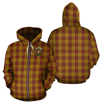 MacMillan Dress Tartan Hoodie with Family Crest