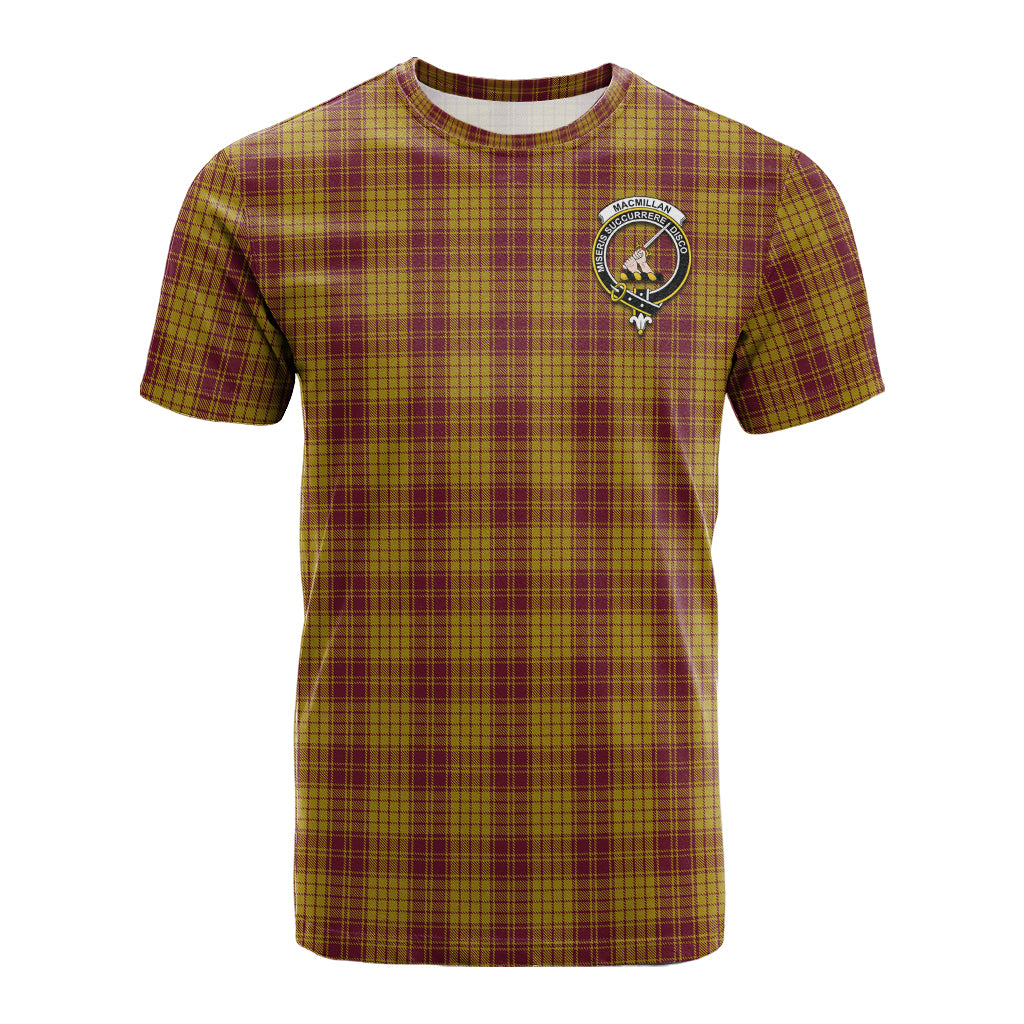 MacMillan Dress Tartan T-Shirt with Family Crest - Tartan Vibes Clothing