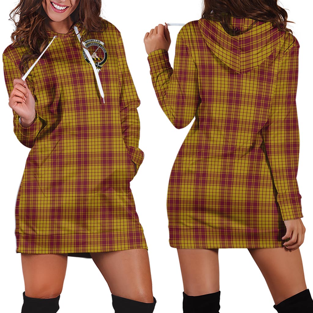 MacMillan Dress Tartan Hoodie Dress with Family Crest - Tartan Vibes Clothing