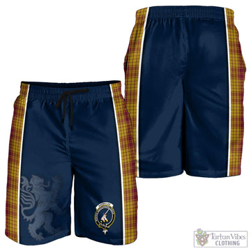 MacMillan Dress Tartan Men's Shorts with Family Crest and Lion Rampant Vibes Sport Style