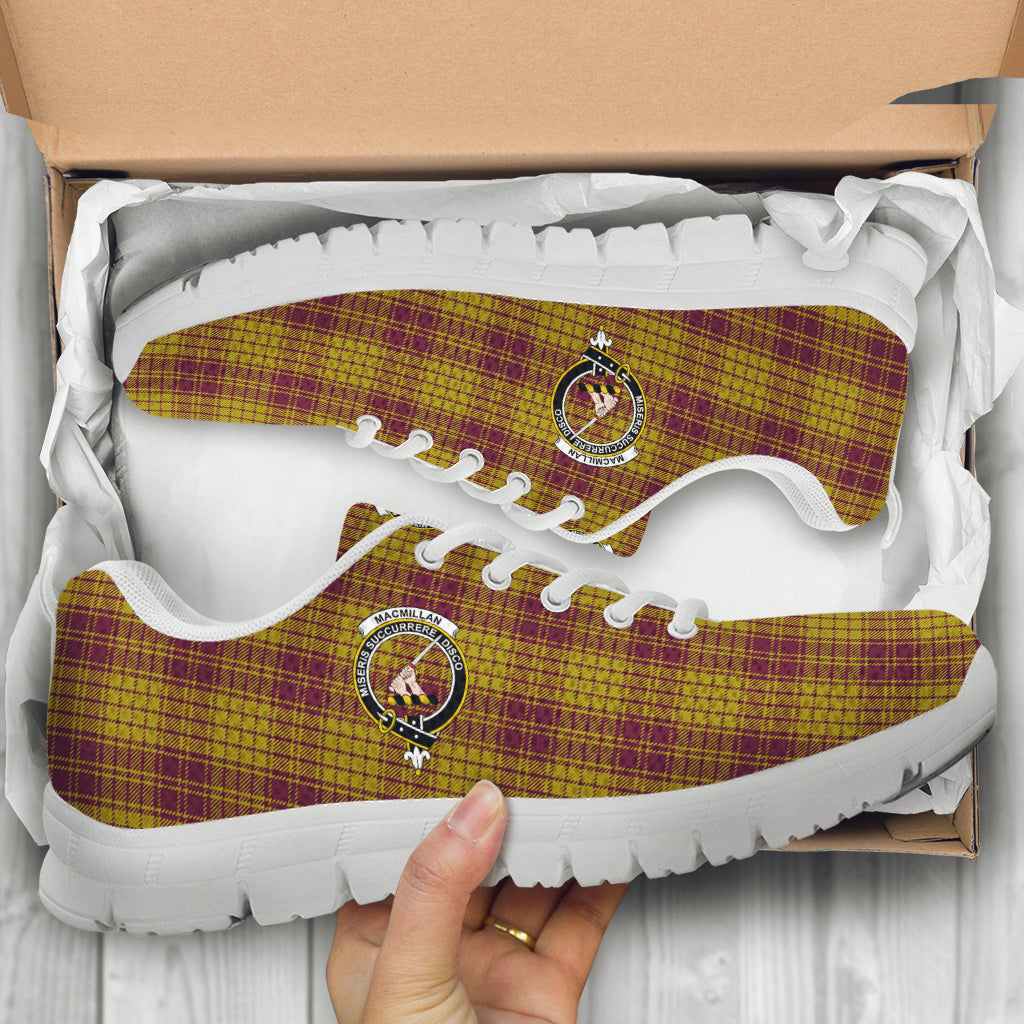 MacMillan Dress Tartan Sneakers with Family Crest - Tartan Vibes Clothing