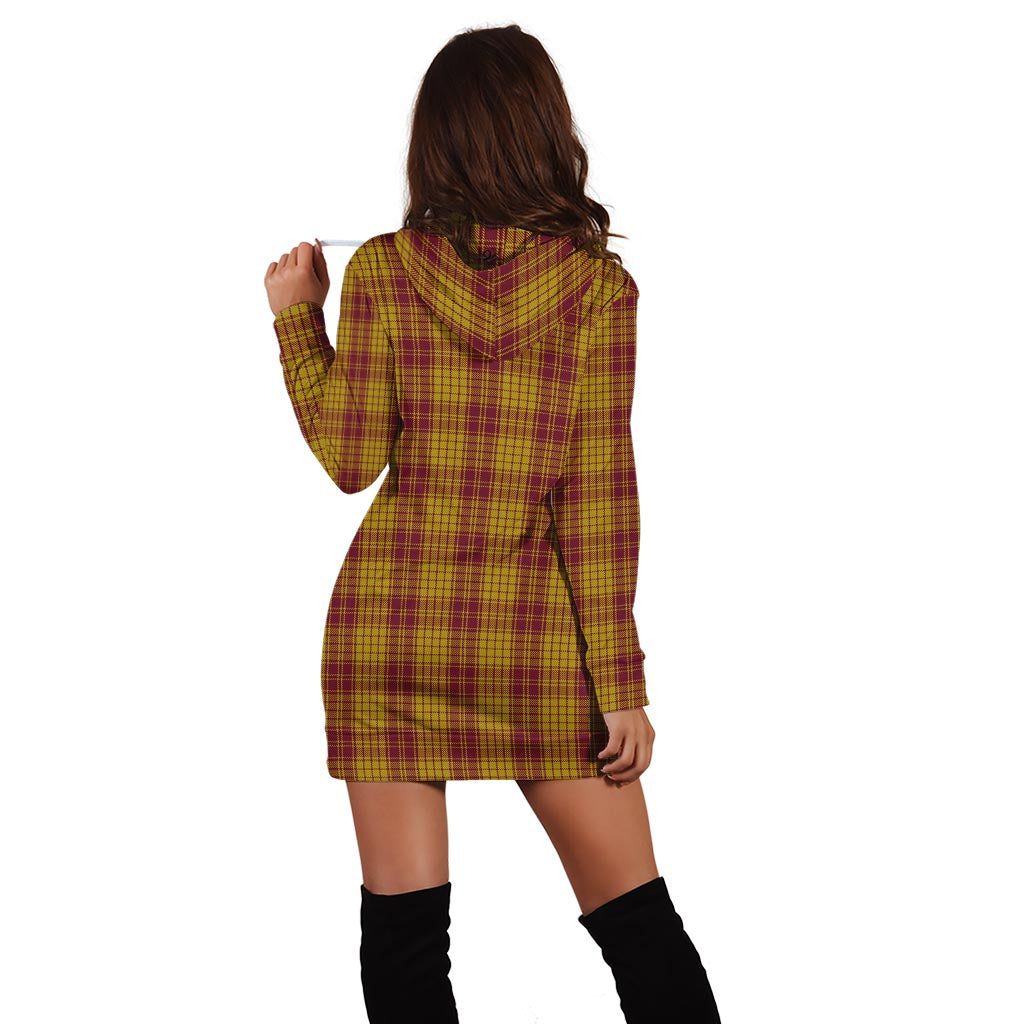 MacMillan Dress Tartan Hoodie Dress with Family Crest - Tartan Vibes Clothing