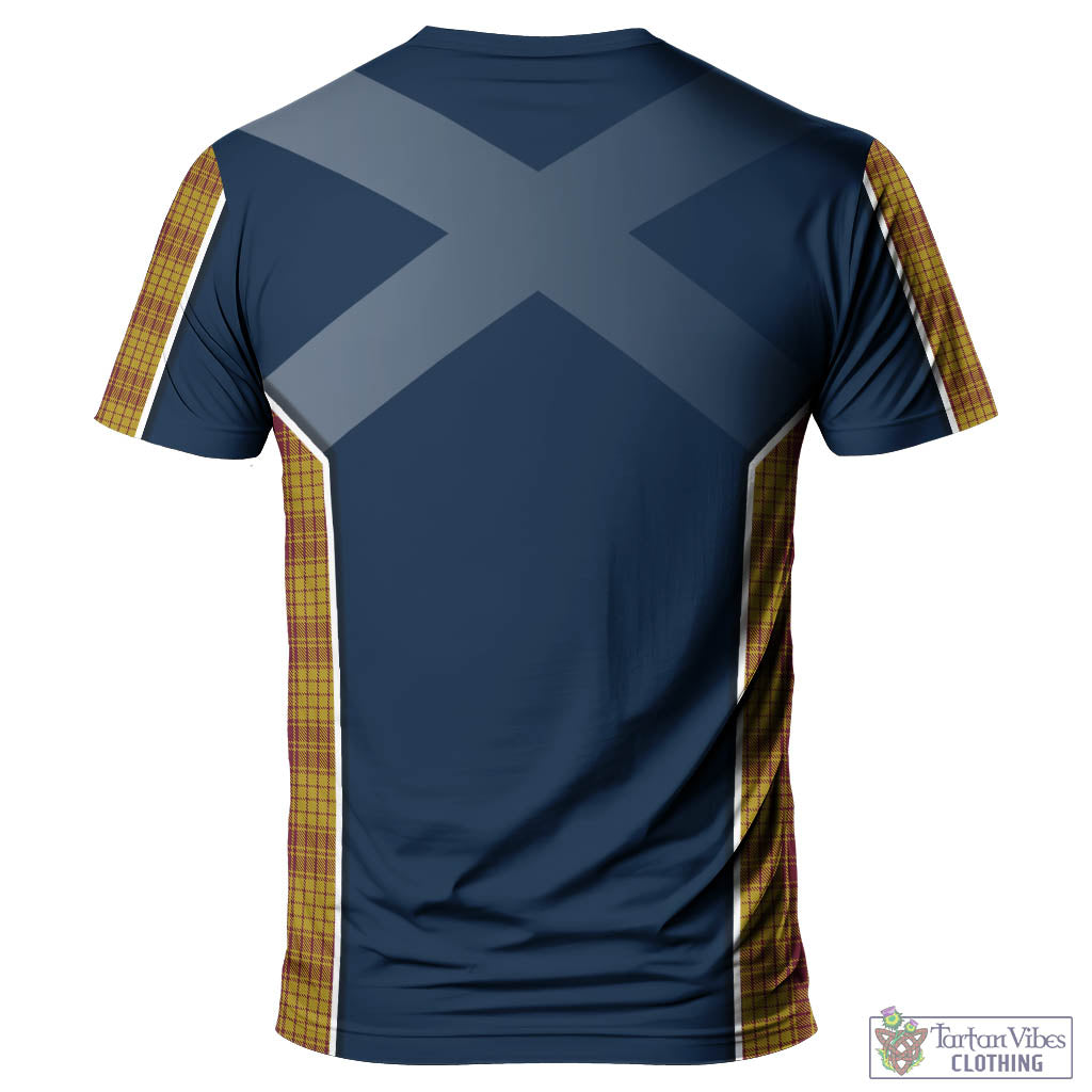 Tartan Vibes Clothing MacMillan Dress Tartan T-Shirt with Family Crest and Lion Rampant Vibes Sport Style