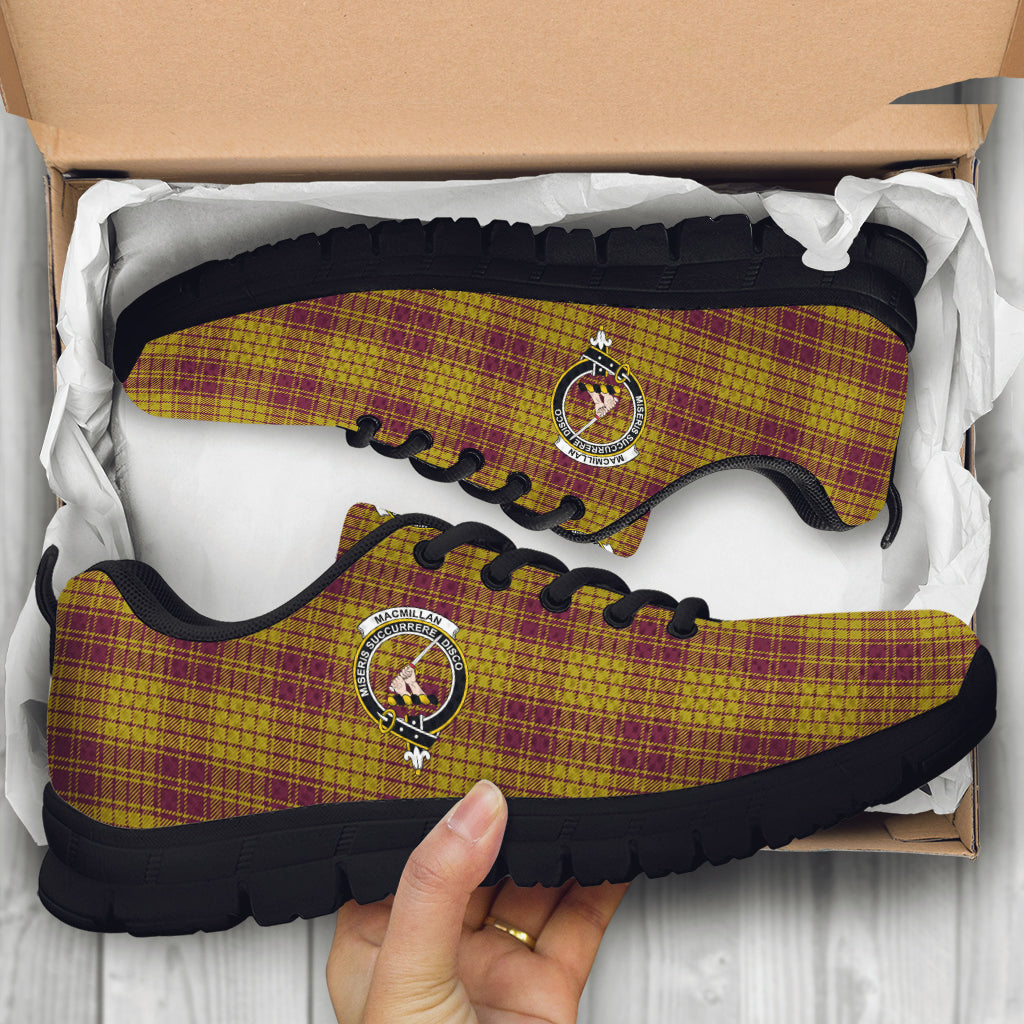 MacMillan Dress Tartan Sneakers with Family Crest - Tartan Vibes Clothing