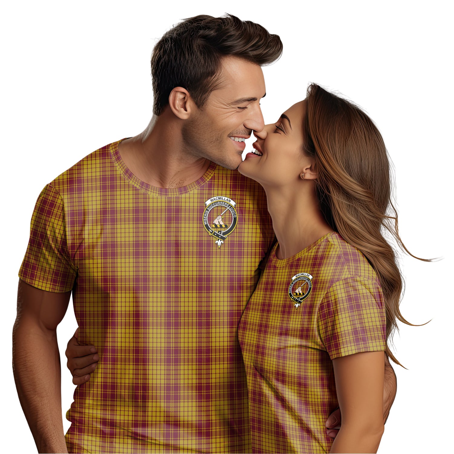 MacMillan Dress Tartan T-Shirt with Family Crest - Tartan Vibes Clothing