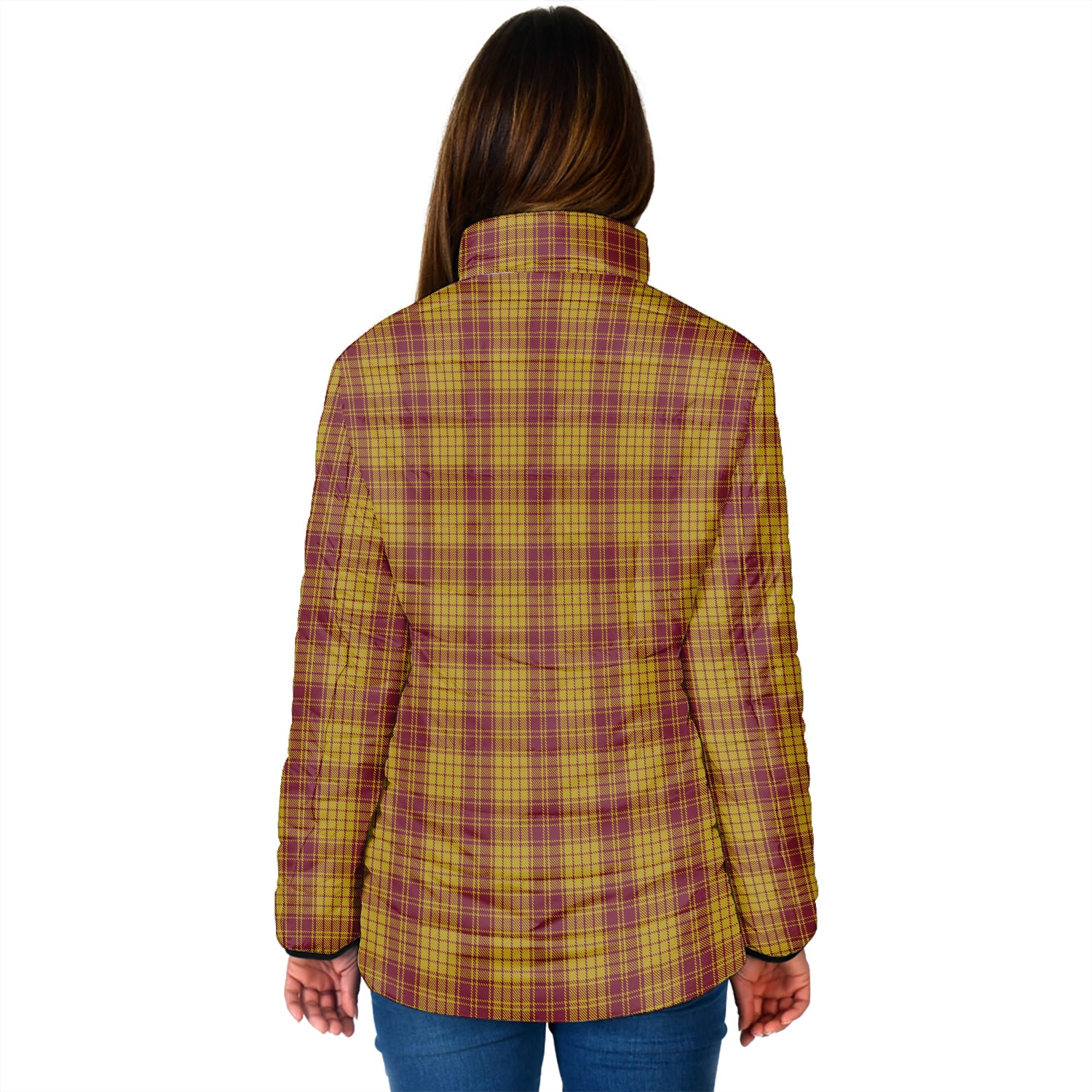 MacMillan Dress Tartan Padded Jacket with Family Crest - Tartan Vibes Clothing