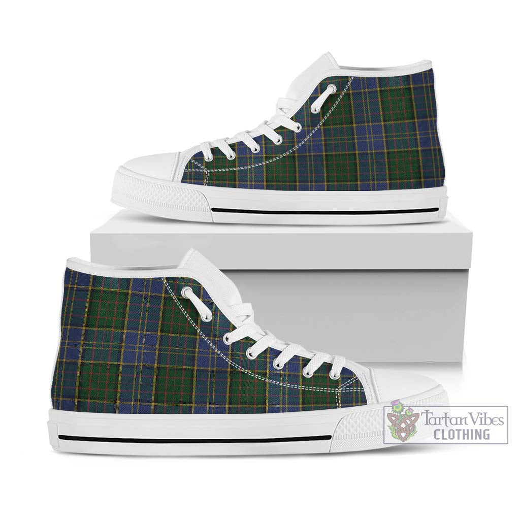 Tartan Vibes Clothing MacMillan Hunting Tartan High Top Shoes