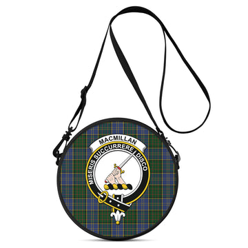 MacMillan Hunting Tartan Round Satchel Bags with Family Crest