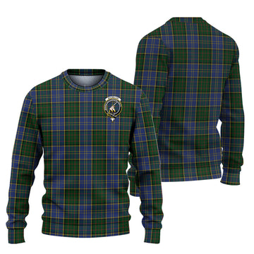 MacMillan Hunting Tartan Ugly Sweater with Family Crest