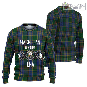 MacMillan Hunting Tartan Ugly Sweater with Family Crest DNA In Me Style