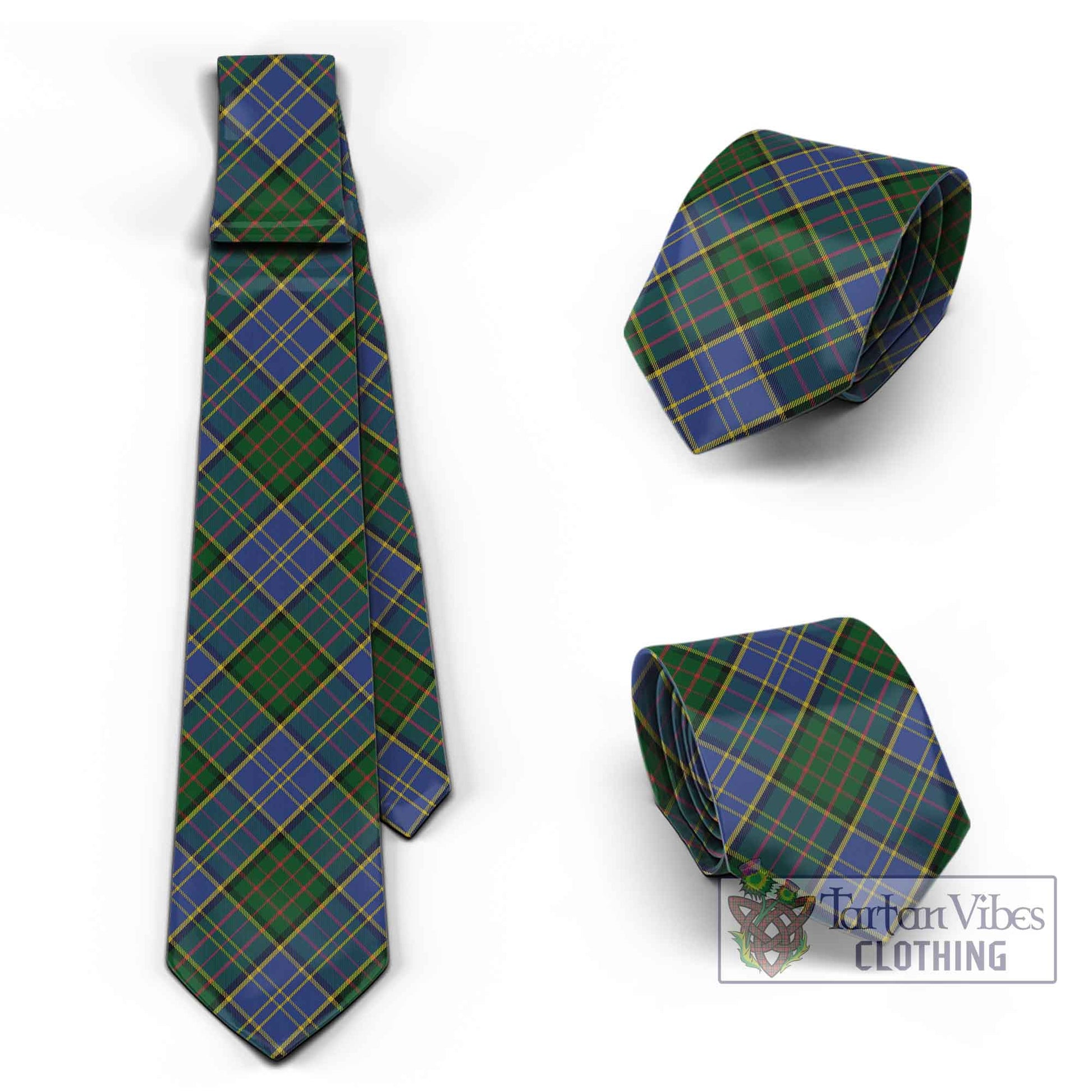 Tartan Vibes Clothing MacMillan Hunting Tartan Classic Necktie Cross Style