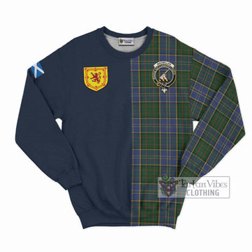 MacMillan Hunting Tartan Sweatshirt Alba with Scottish Lion Royal Arm Half Style