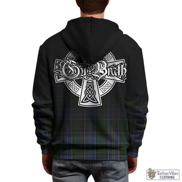 MacMillan Hunting Tartan Hoodie Featuring Alba Gu Brath Family Crest Celtic Inspired