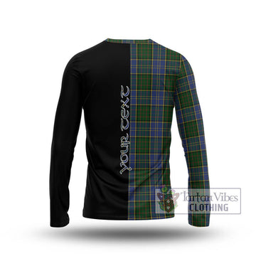 MacMillan Hunting Tartan Long Sleeve T-Shirt with Family Crest and Half Of Me Style