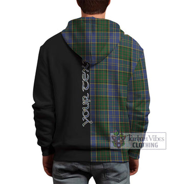 MacMillan Hunting Tartan Hoodie with Family Crest and Half Of Me Style