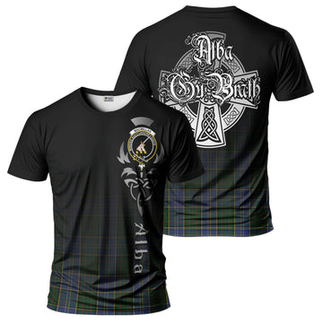 MacMillan Hunting Tartan T-Shirt Featuring Alba Gu Brath Family Crest Celtic Inspired