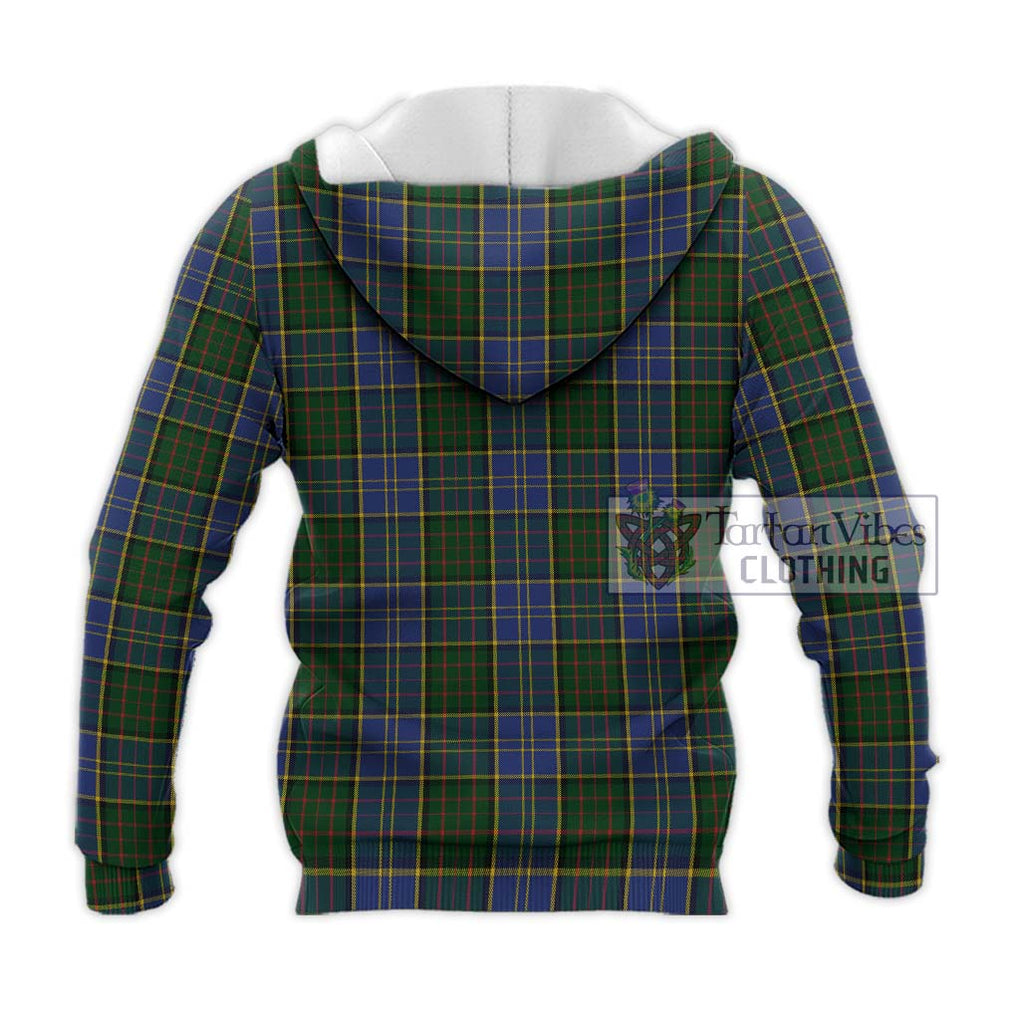 MacMillan Hunting Tartan Knitted Hoodie with Family Crest DNA In Me Style - Tartanvibesclothing Shop