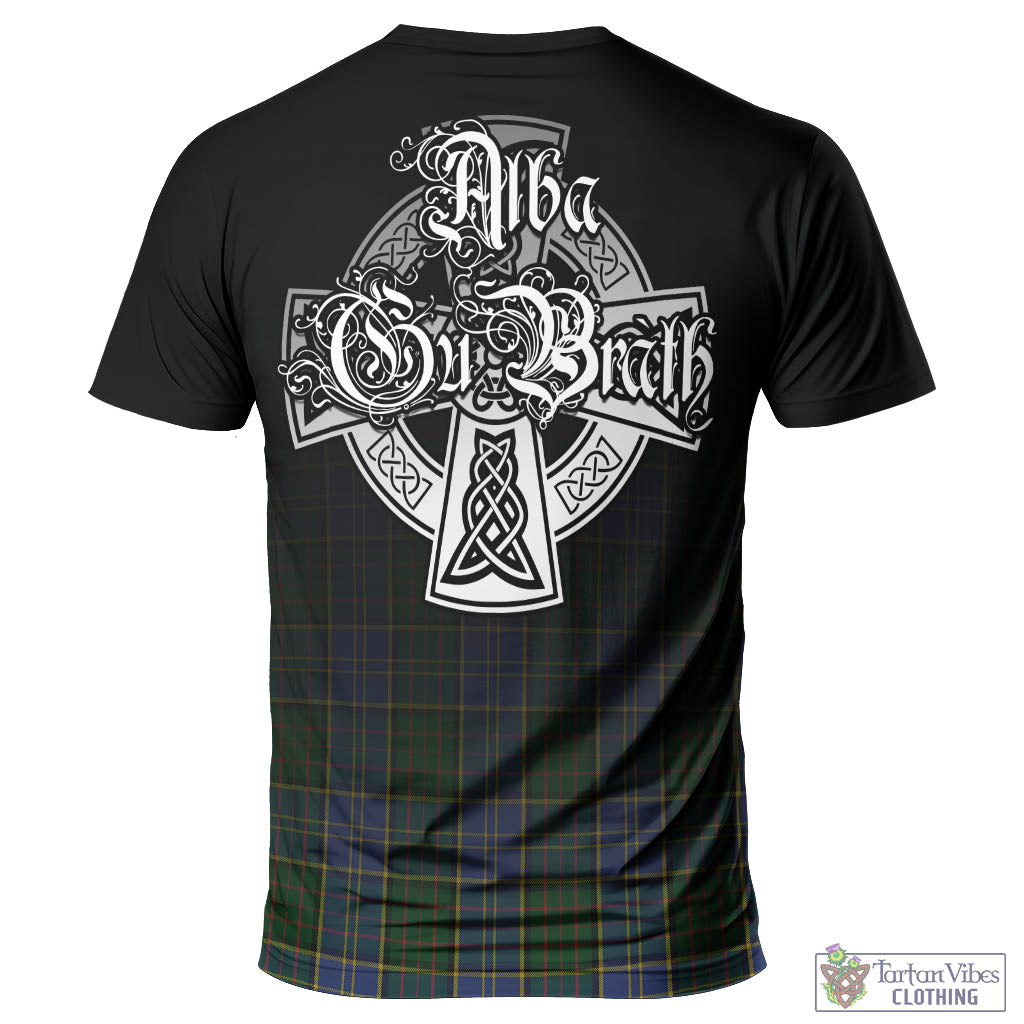 Tartan Vibes Clothing MacMillan Hunting Tartan T-Shirt Featuring Alba Gu Brath Family Crest Celtic Inspired