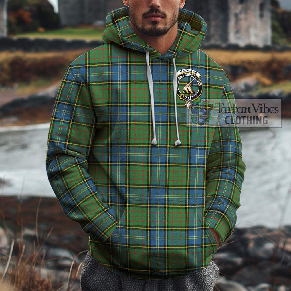 MacMillan Hunting Ancient Tartan Cotton Hoodie with Family Crest Pullover Hoodie XS - Tartan Vibes Clothing