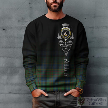 MacMillan Hunting Ancient Tartan Sweatshirt Featuring Alba Gu Brath Family Crest Celtic Inspired