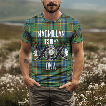 MacMillan Hunting Ancient Tartan T-Shirt with Family Crest DNA In Me Style