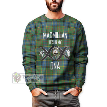 MacMillan Hunting Ancient Tartan Sweatshirt with Family Crest DNA In Me Style