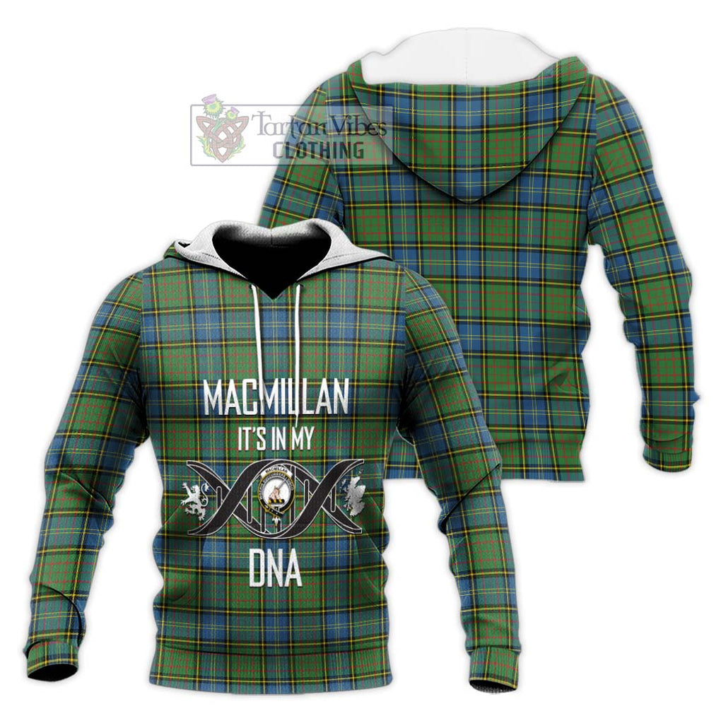 MacMillan Hunting Ancient Tartan Knitted Hoodie with Family Crest DNA In Me Style Unisex Knitted Pullover Hoodie - Tartanvibesclothing Shop