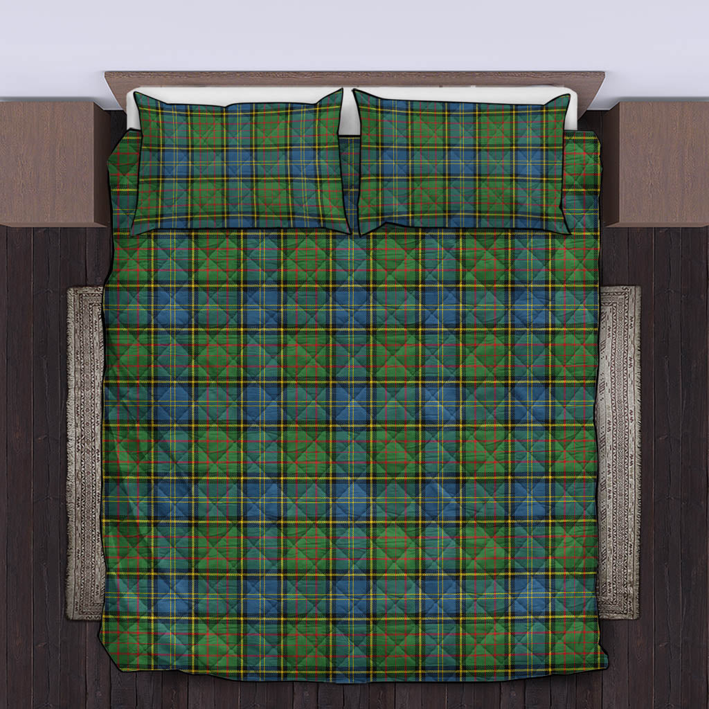 MacMillan Hunting Ancient Tartan Quilt Bed Set King - Tartan Vibes Clothing