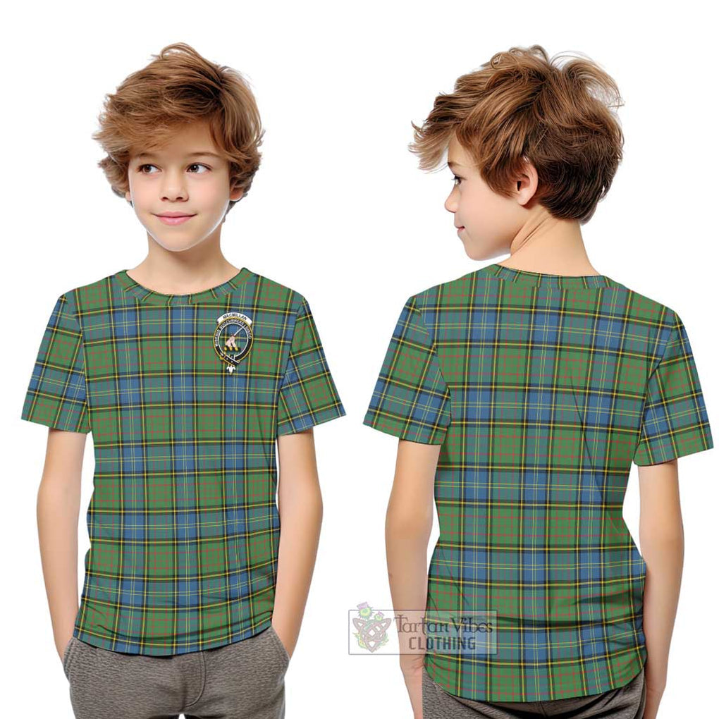 MacMillan Hunting Ancient Tartan Kid T-Shirt with Family Crest Youth XL Size14 - Tartanvibesclothing Shop