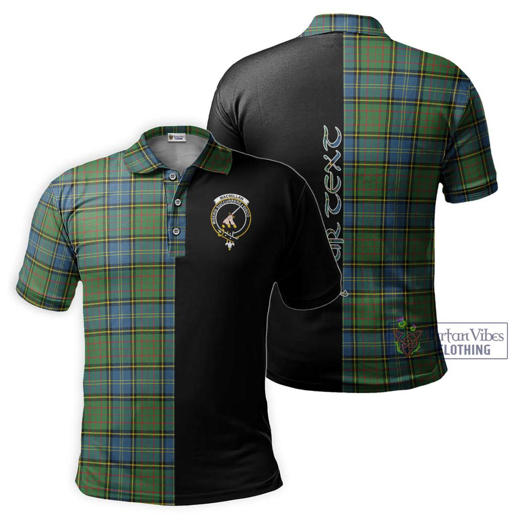 MacMillan Hunting Ancient Tartan Polo Shirt with Family Crest and Half Of Me Style Kid - Tartanvibesclothing Shop